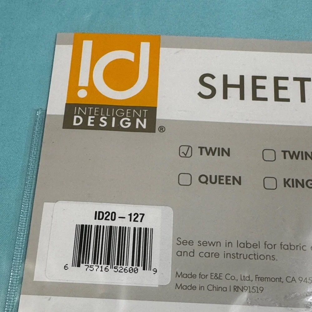 Aqua twin Sheet Set NEW